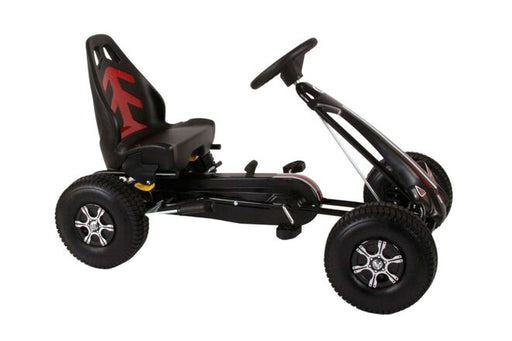 Volare Go Kart Racing Car - Boys - Large - Pneumatic Tires - Black