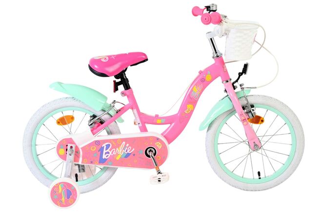 Barbie Kids' Bicycle - Girls - 16 inch - Pink - Two hand brakes