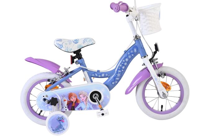 Disney Frozen 2 Children's Bicycle - Girls - 12 inch - Blue/Purple - Two hand brakes