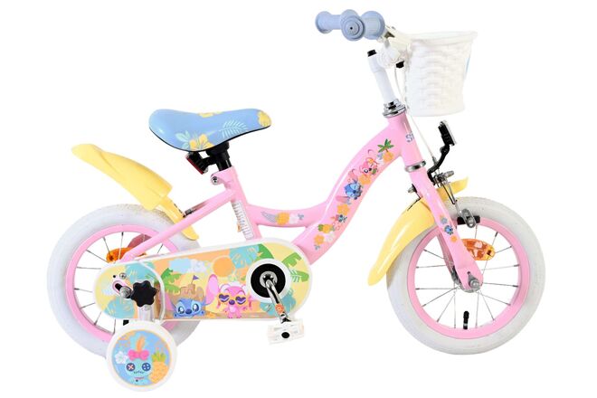 Disney Stitch Kids Bike - Girls - 12 inch - Pink