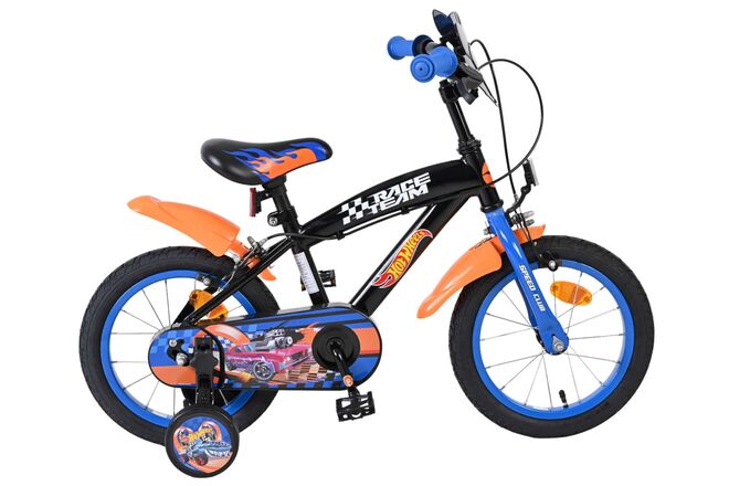 Hot Wheels Kids Bike - Boys - 14 inch - Black - Two hand brakes