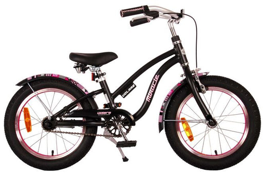 Volare Miracle Cruiser Children's Bicycle - Girls - 16 inch - Matte Black - Prime Collection