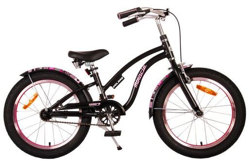 Volare Miracle Cruiser Children's Bicycle - Girls - 18 inch - Matte Black - Prime Collection