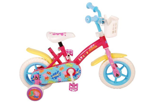 Peppa Pig Children's Bicycle - Girls - 10 inch - Pink/Blue - Fixed Gear