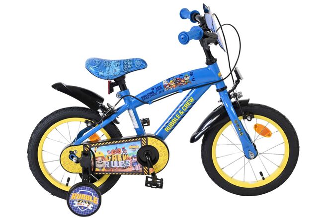 Rubble & Crew Children's Bicycle - Boys - 14 inch - Blue - Two hand brakes
