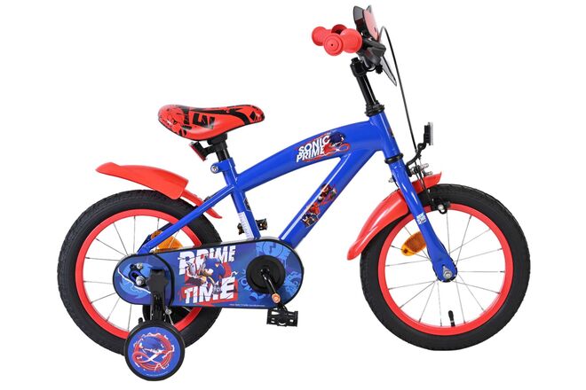 Sonic Prime Kids Bike - Boys - 14 inch - Blue Red