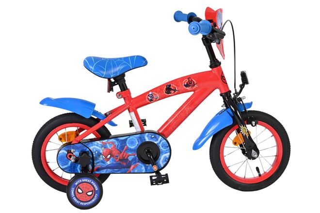 Spider-Man Kids Bike - Boys - 12 inch - Blue/Red