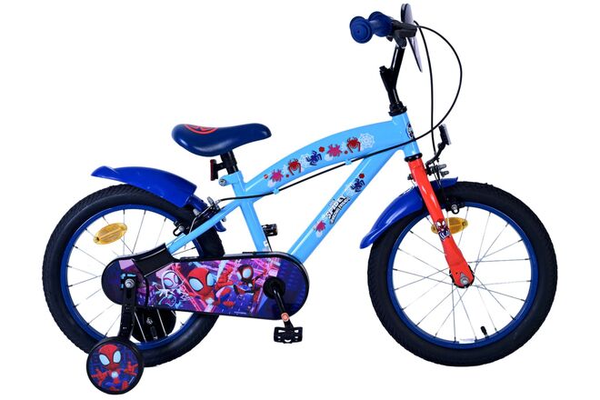 Spidey Children's Bicycle - Boys - 16 inch - Blue - Two hand brakes