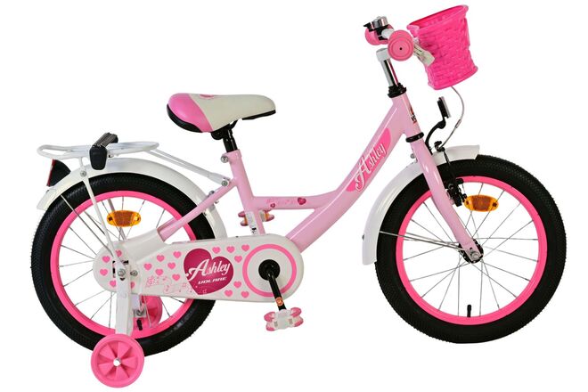 Volare Ashley Children's Bicycle - Girls - 16 inch - Pink