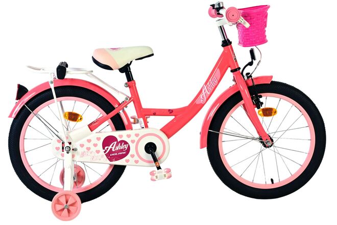 Volare Ashley Children's Bicycle - Girls - 18 inch - Pink/Red