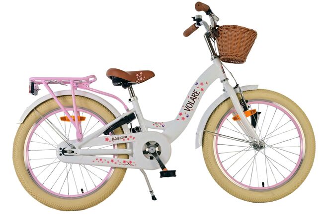 Volare Blossom Children's Bicycle - Girls - 20 inch - White