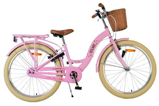 Volare Blossom Children's Bicycle - Girls - 24 inch - Pink - Two hand brakes