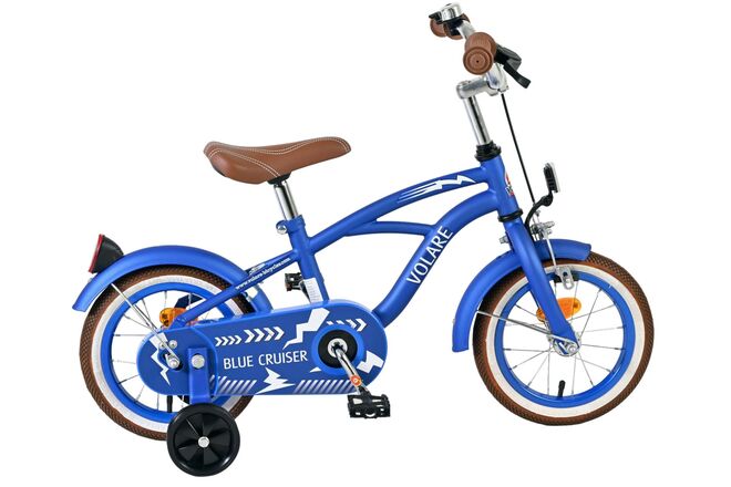 Volare Blue Cruiser Children's Bicycle - Boys - 12 inch - Blue - 85% assembled