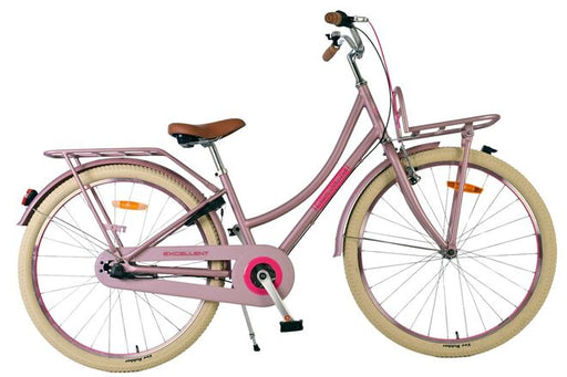 Volare Excellent Children's Bicycle - Girls - 26 inch - Matte Pink - 3 gears
