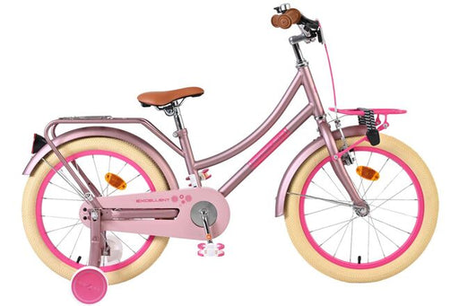 Volare Excellent Children's Bicycle - Girls - 18 inch - Matte Pink