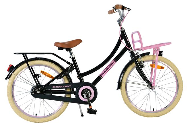 Volare Excellent Children's Bicycle - Girls - 20 inch - Black