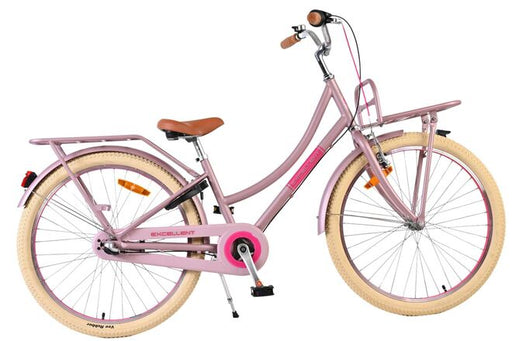 Volare Excellent Children's Bicycle - Girls - 24 inch - Matte Pink - 3 Gears