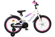 Volare Lily Children's Bicycle - Girls - 18 inch - White Pink Purple