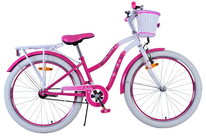Volare Lovely Children's Bicycle - Girls - 24 inch - Pink