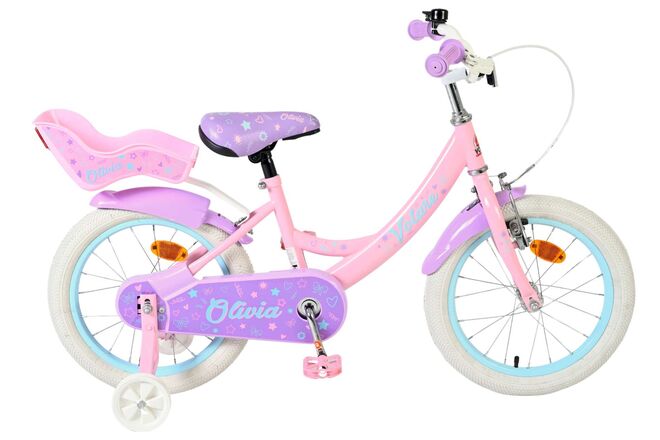 Volare Olivia Children's Bicycle - Girls - 16 inch - Pink