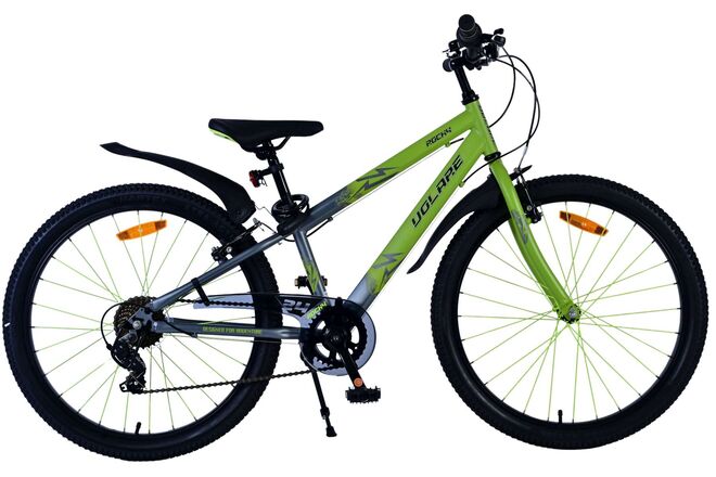 Volare Rocky Children's Bicycle - 24 inch - Green - 7 speed