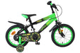 Volare Strike Children's Bicycle - Boys - 14 inch - Black Green - Two hand brakes