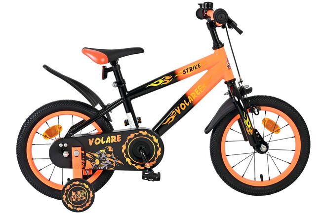 Volare Strike Children's Bike - Boys - 14 inch - Black Orange