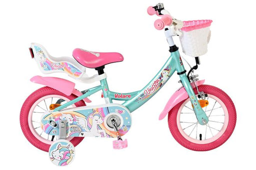 Volare Unicorn Children's Bike - Girls - 12 inch - Green