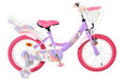 Volare Unicorn Children's Bike - Girls - 16 inch - Purple