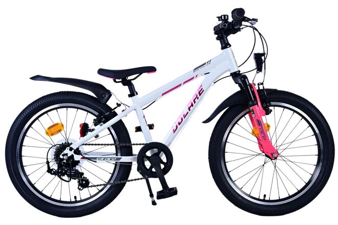 Volare XC Race Children's Bicycle - 20 inch - 7 speed - White Pink