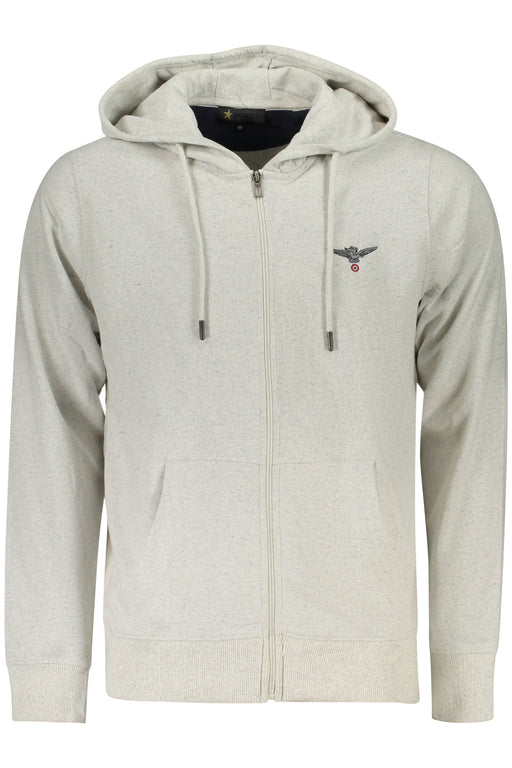 Military Academy Mens Gray Zip-Up Sweatshirt