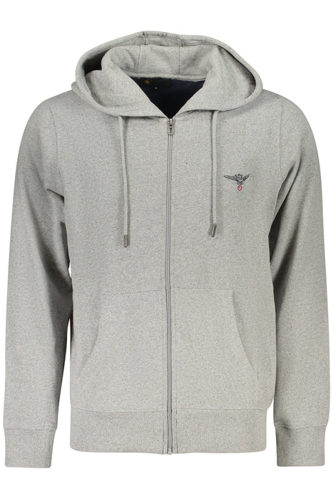 Military Academy Mens Gray Zip-Up Sweatshirt