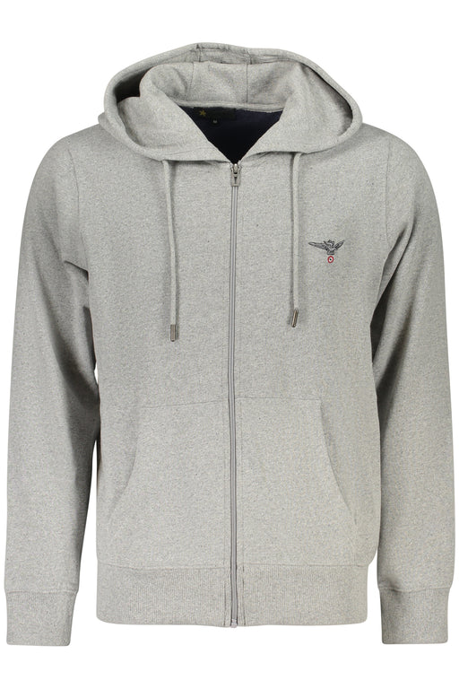 Military Academy Mens Gray Zip-Up Sweatshirt