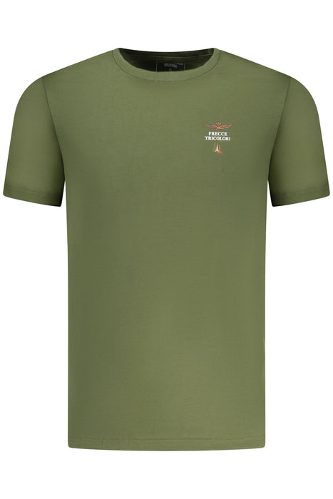 Aeronautica Militare Mens Green Outdoor T-Shirt
