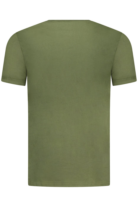 Aeronautica Militare Mens Green Outdoor T-Shirt