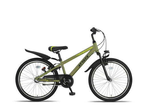 Attack MTB 24 Inch Boys 3SP Rim Brakes Army Green, Online σε Προσφορά Outlet Καταστήματος με μεγάλη έκπτωση και στην καλύτερη τιμή