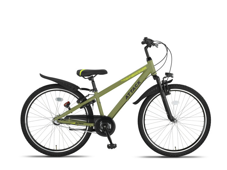 Attack MTB 26 Inch Boys 3SP Rim Brakes Army Green, Online σε Προσφορά Outlet Καταστήματος με μεγάλη έκπτωση και στην καλύτερη τιμή