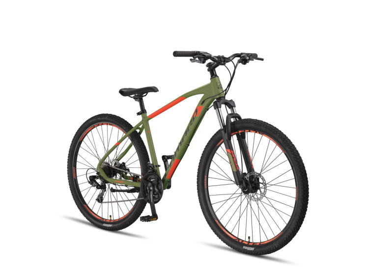 Camaro MTB 27.5 Inch 45 cm Unisex 21SP Mechanical disc brake Army Green/Red,