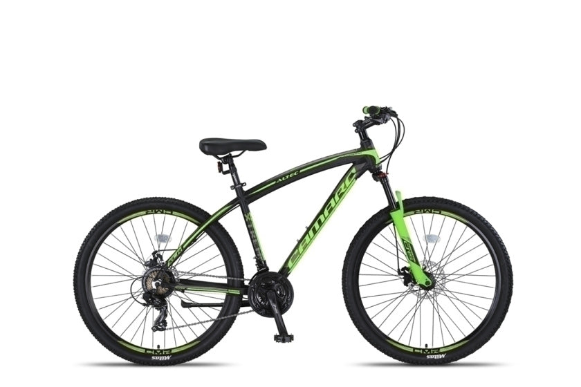 Camaro MTB 27.5 Inch 45 cm Unisex 21SP Mechanical disc brake Black/Green, Online σε Προσφορά Outlet Καταστήματος με μεγάλη έκπτωση και στην καλύτερη τιμή