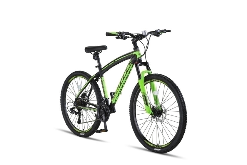 Camaro MTB 27.5 Inch 45 cm Unisex 21SP Mechanical disc brake Black/Green,