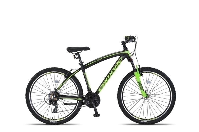 Camaro MTB 27.5 Inch 45 cm Unisex 21SP Rim Brakes Black/Green, Online σε Προσφορά Outlet Καταστήματος με μεγάλη έκπτωση και στην καλύτερη τιμή