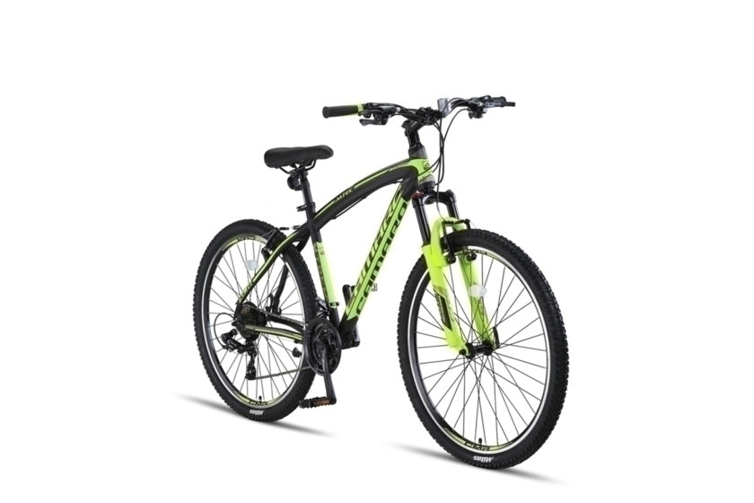 Camaro MTB 27.5 Inch 45 cm Unisex 21SP Rim Brakes Black/Lime,