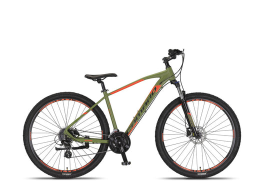 Camaro MTB 27.5 Inch 45 cm Unisex 24SP Hydraulic Disc Brake Army Green/Red, Online σε Προσφορά Outlet Καταστήματος με μεγάλη έκπτωση και στην καλύτερη τιμή