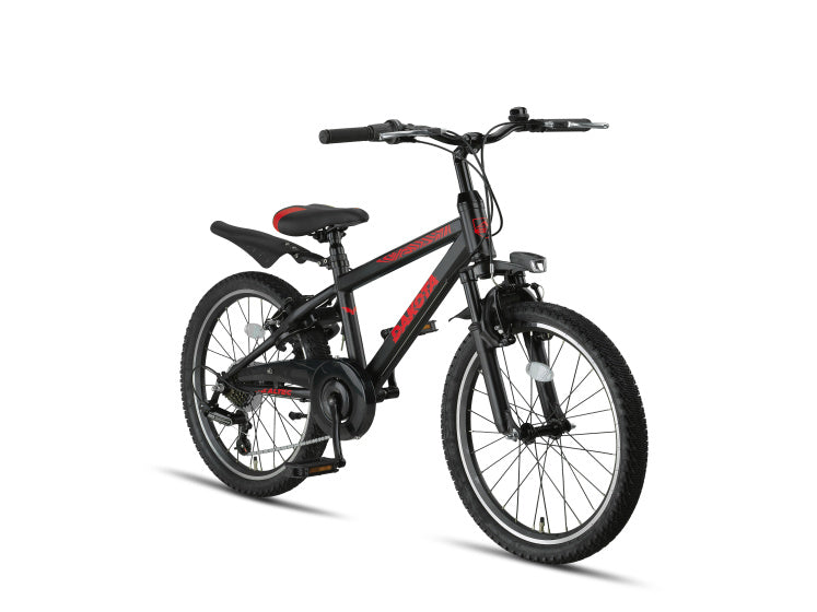 Dakota MTB 22 Inch Boys 7SP Rim Brakes Black,