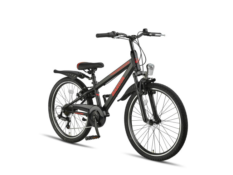 Dakota MTB 24 Inch Boys 7SP Rim Brakes Black,