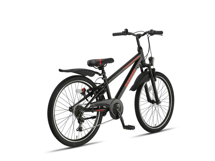 Dakota MTB 24 Inch Boys 7SP Rim Brakes Black,
