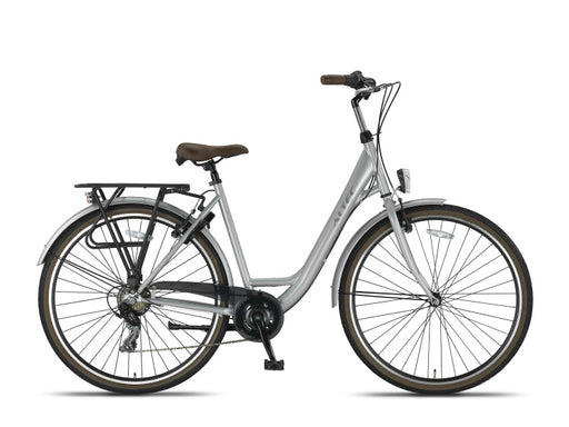 Metro 28 Inch 52 cm Women 7SP Rim Brakes Silver grey, Online σε Προσφορά Outlet Καταστήματος με μεγάλη έκπτωση και στην καλύτερη τιμή