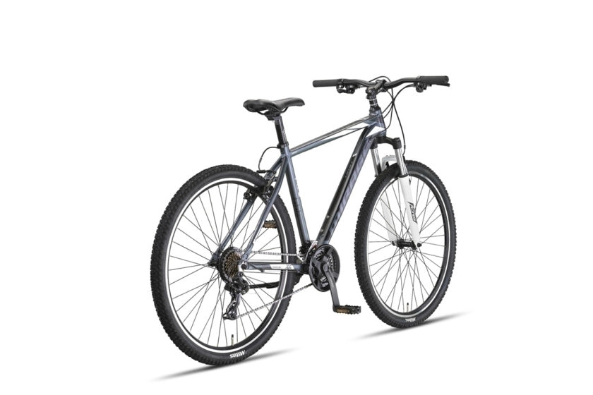 Mirage Oversized MTB 27.5 Inch 50 cm Unisex 21SP Rim Brakes Anthracite/White,