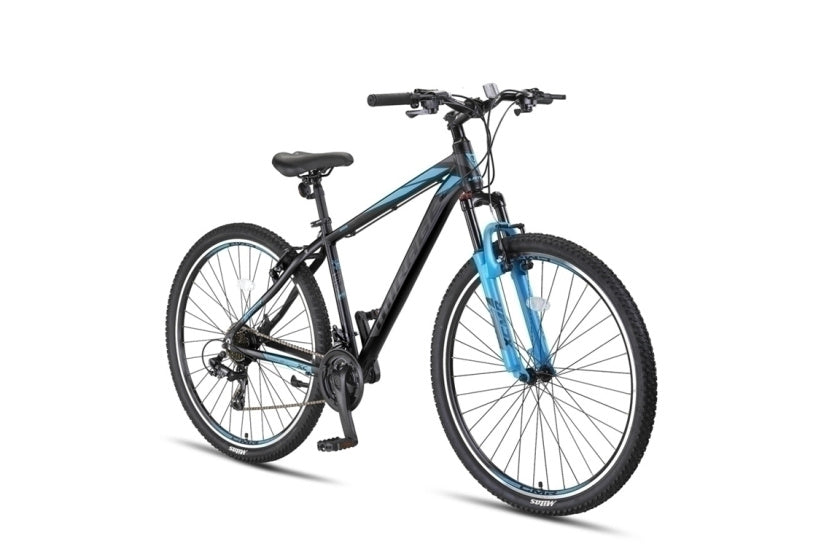 Mirage Cropped MTB 29 Inch 46 cm Unisex 21SP Rim Brakes Black/Blue,