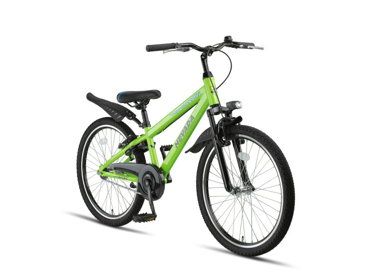 Nevada 24 Inch Boys Rim Brakes Neon Green,